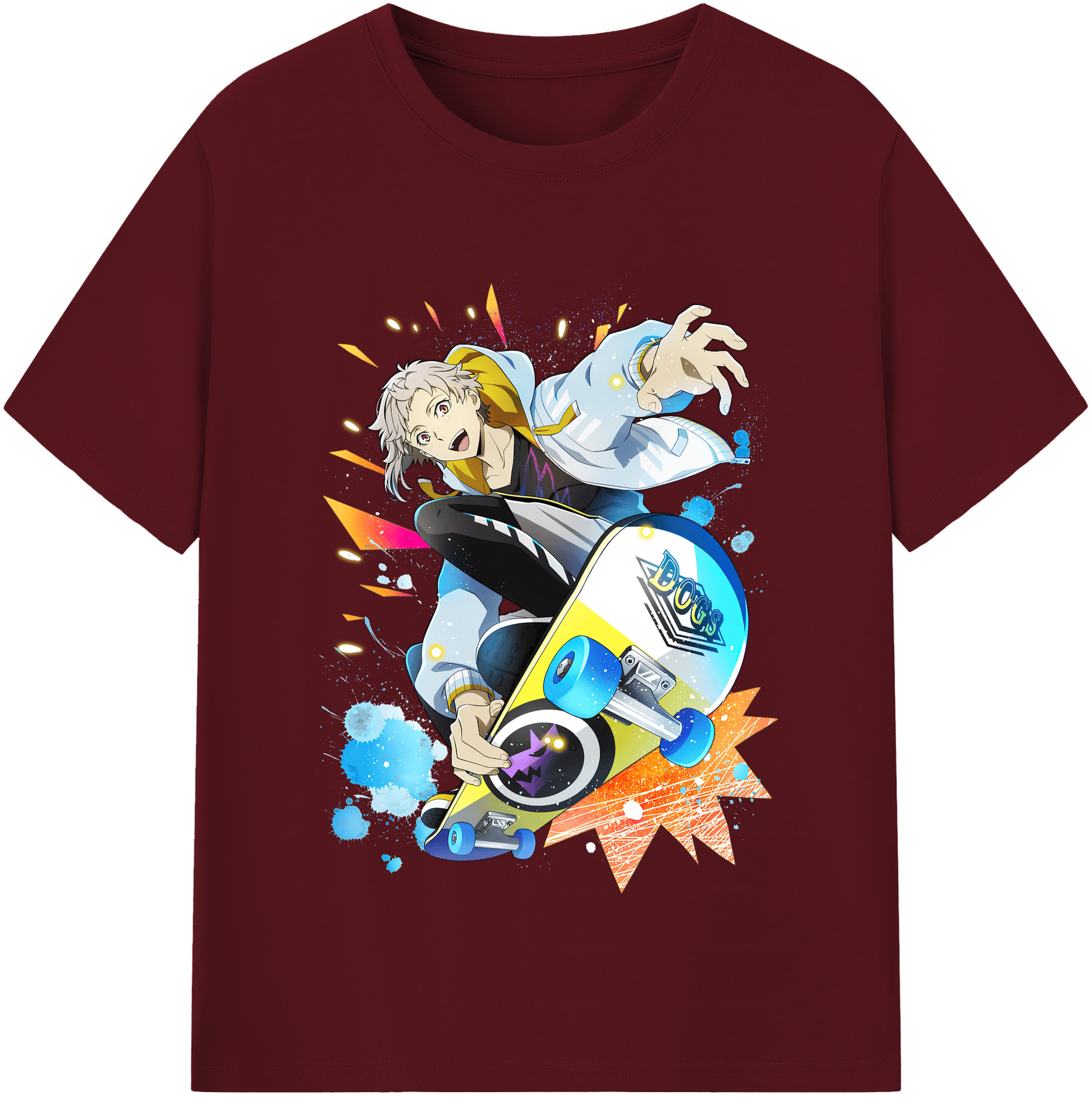 （画像用） 文豪ストレイドッグス Bungo Stray Dogs 綿100％半袖Tシャツ（フロントプリント）